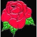 RED ROSE FLOWER PIN